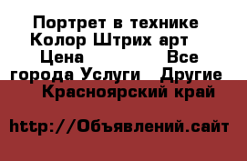 Портрет в технике “Колор-Штрих-арт“ › Цена ­ 250-350 - Все города Услуги » Другие   . Красноярский край